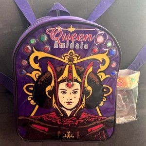 Vintage Star Wars Queen Amidala Purple Vinyl Mini Backpack